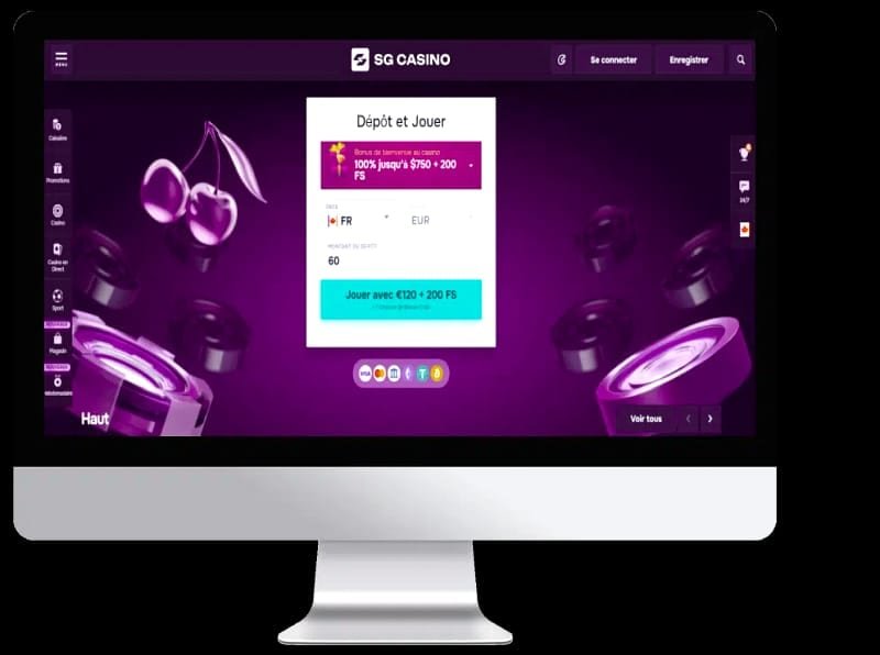 Premier dépôt sur SG Casino : méthodes et délais