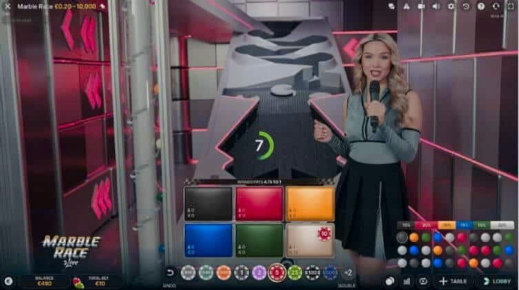 Les trois phases d'une manche Marble Race